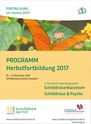 Programm Herbstfortbildung 2017 Schilddrüseninstitut Gleisdorf